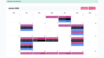 Un planning de publication en temps réel !